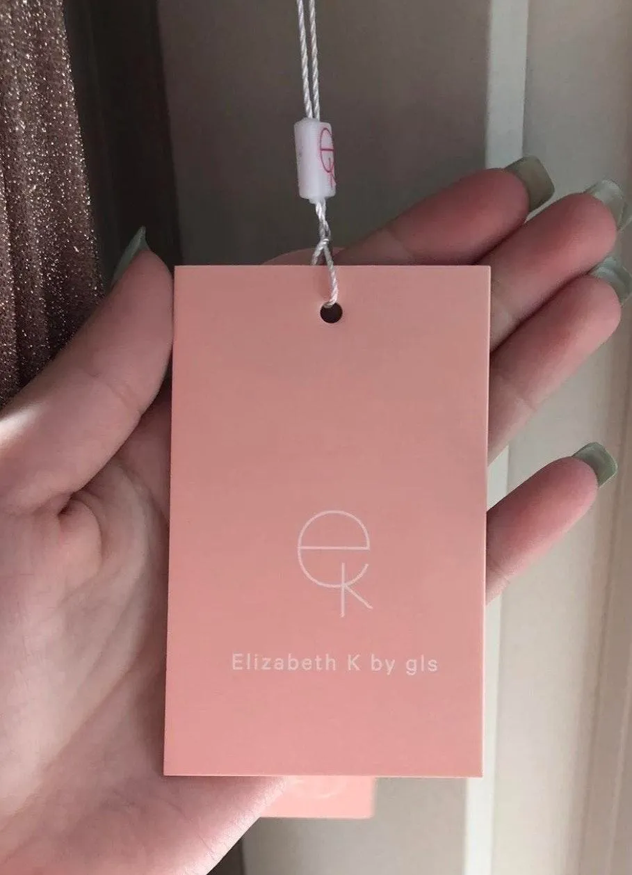 Rose Gold Sequin Prom Dress - Image 4