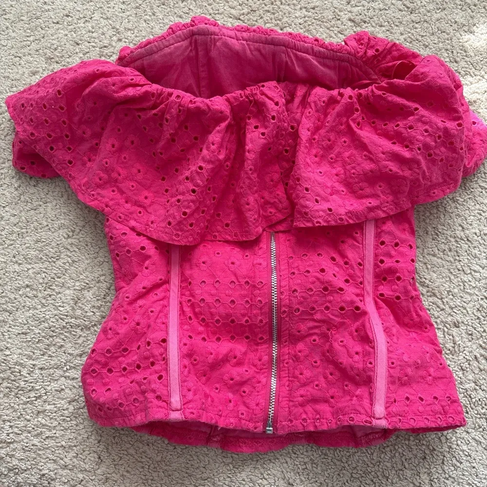 Pink Eyelet Off - Image 2