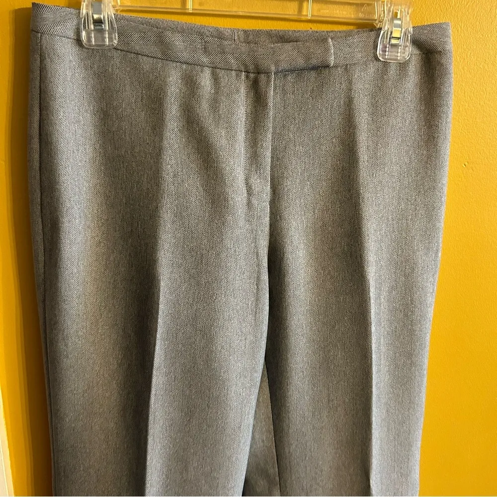 Giorgio Sant' Angelo 2 piece ladies herringbone grey professional pant suit 6 P Gray Size 6P - Image 11