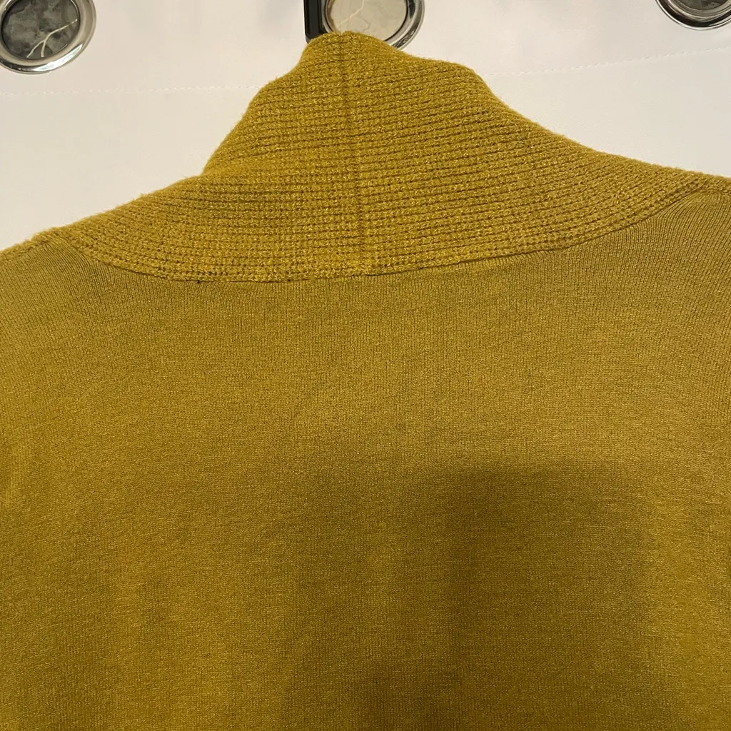 Cyrus Cardigan Women’s Small NWT  Open Front knitted Dark Mustard Warm Soft - Image 5
