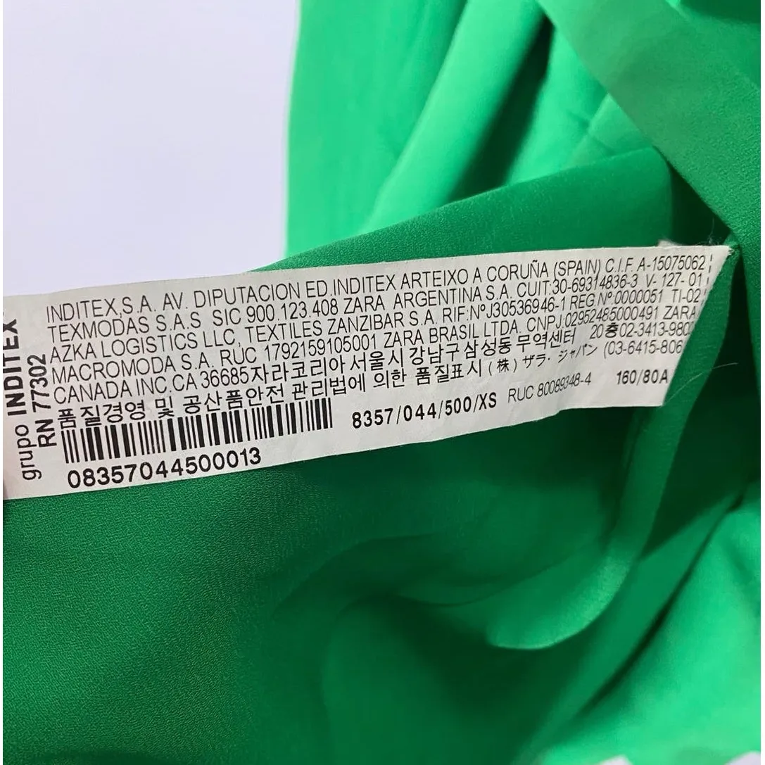 ZARA Trafaluc Green Wrap‎ Blouse - XS EUC - Image 7