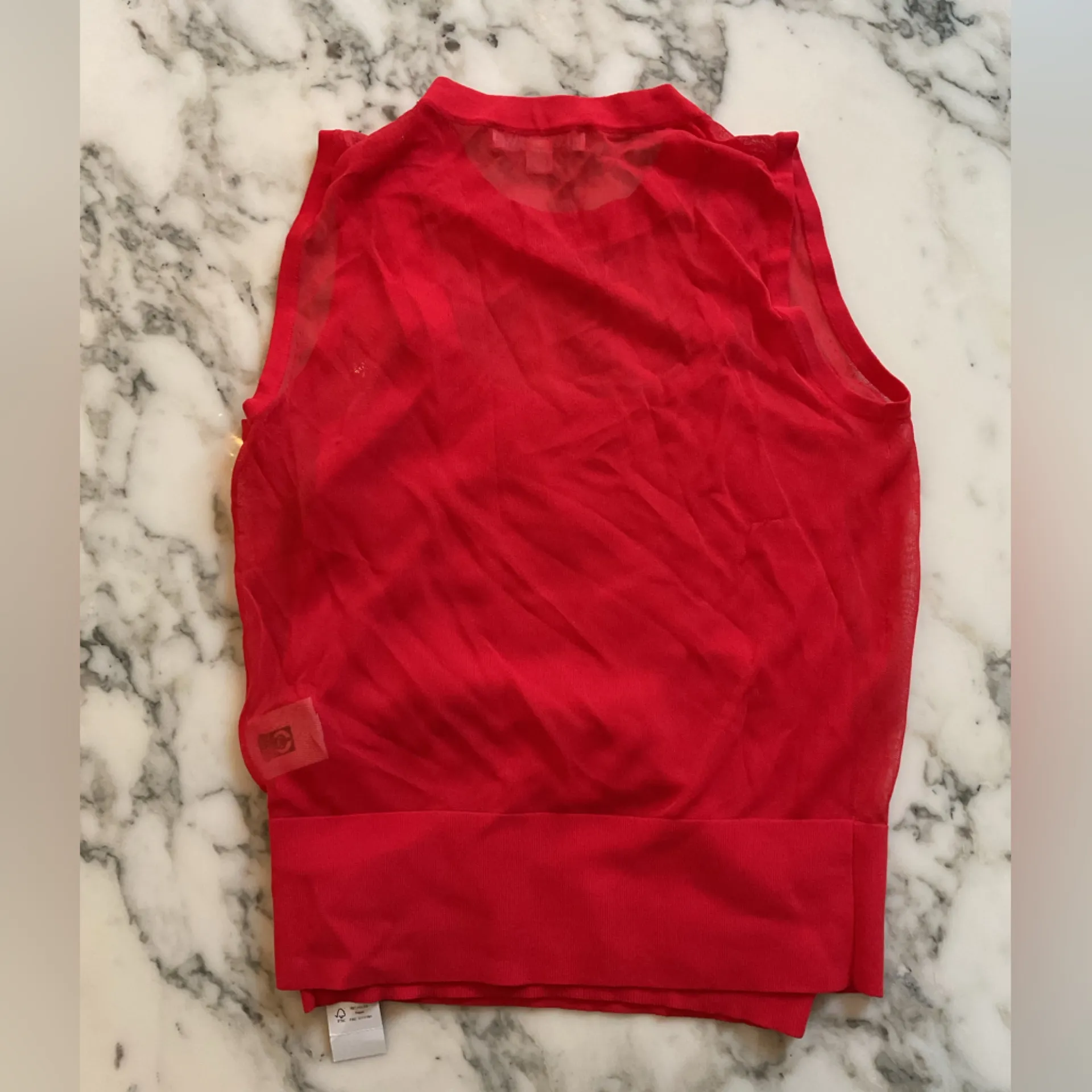 NWT J. Crew Gauzy Sweater Shell Tank Top Red Sz XXS - Image 6