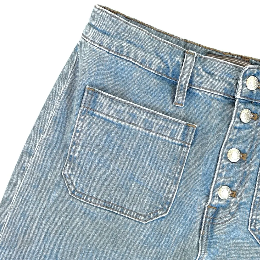 EUC J. Crew Point Sur Wide Leg Crop Button Fly Jeans Size 27 - Image 4