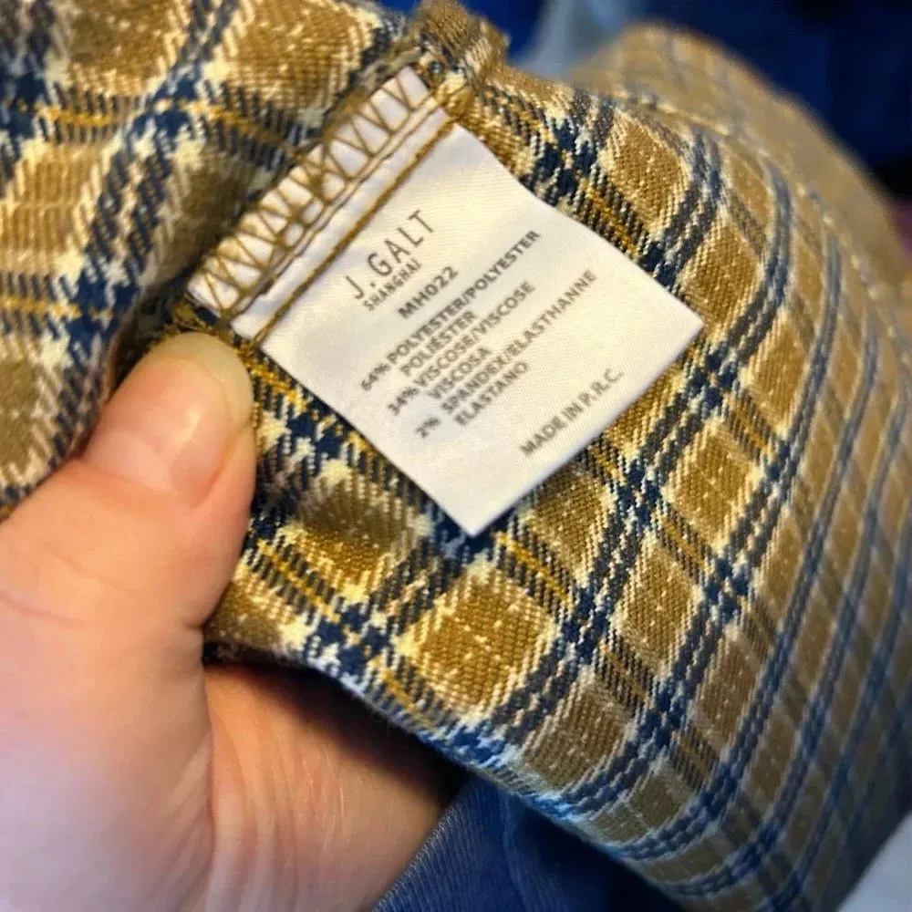 JOHN GALT PLAID MINI SKIRT - Image 4