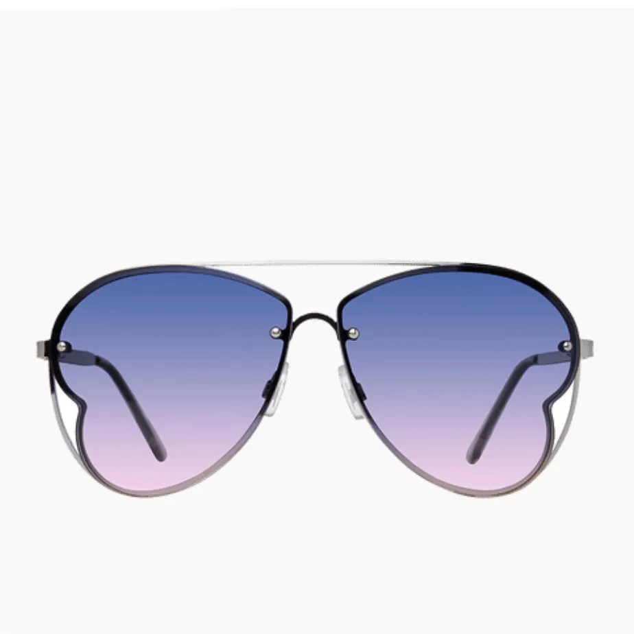 Steve Madden  Gradient Aviator Sunglasses - Image 7