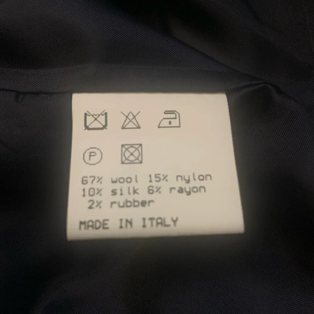 Barney's New York blue wool blend pencil skirt size 6 - Image 8