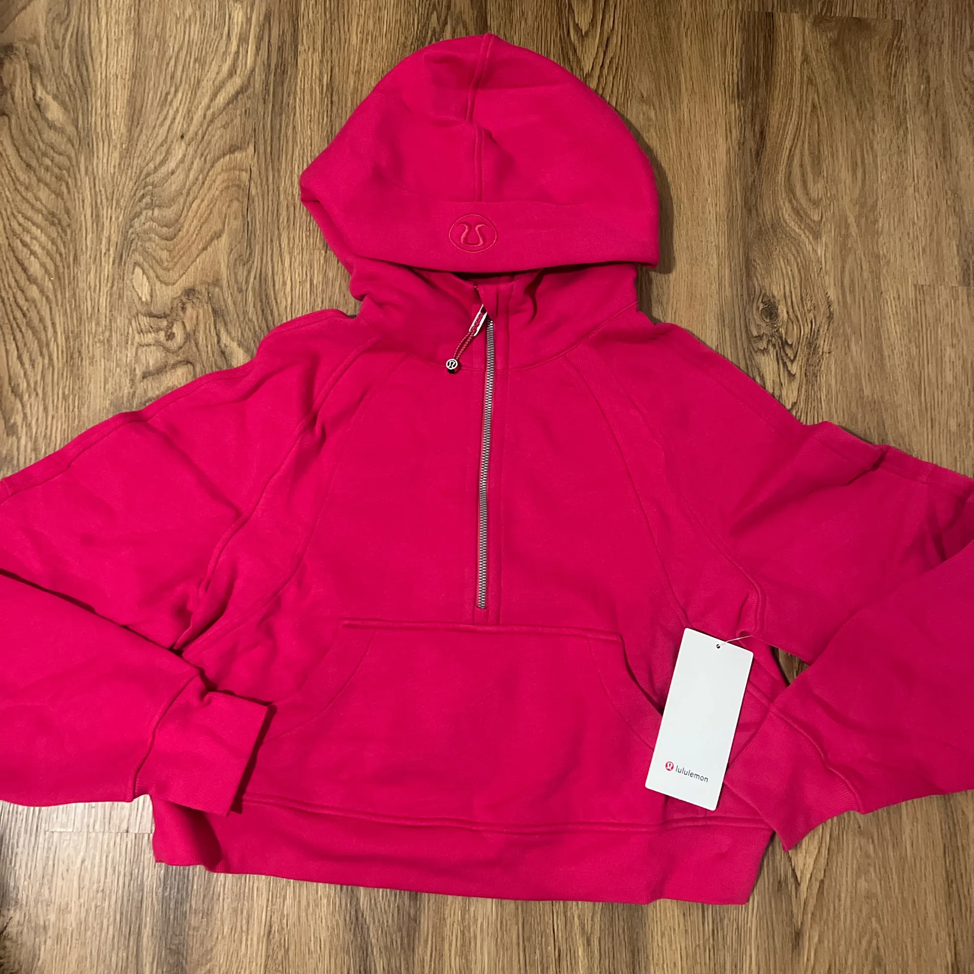 Scuba Oversized Half-Zip Hoodie XS S - Image 2