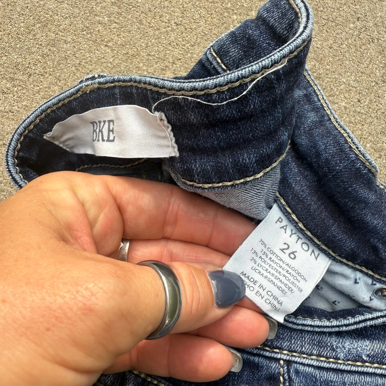 Buckle BKE Payton Size 26 Bermuda Jean Shorts 8" Inseam *HEMMED - Image 5