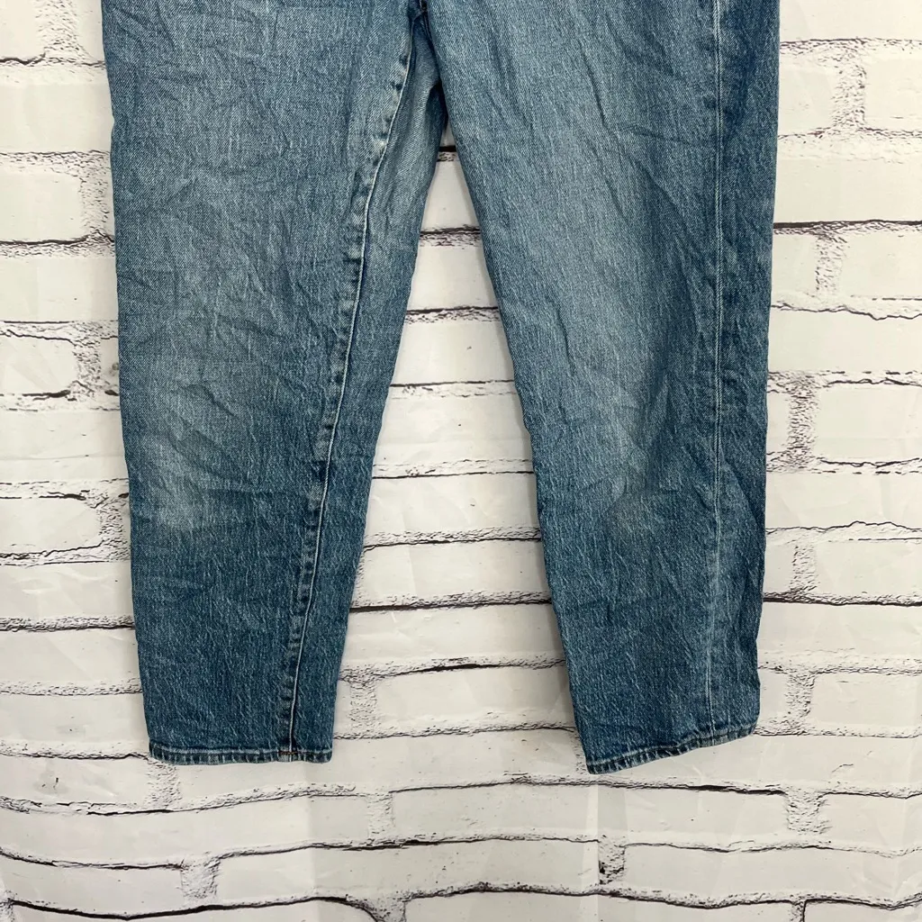 Madewell Classic Straight Jeans Women’s 28 Ultra High Rise Light Wash Denim Y2K - Image 4