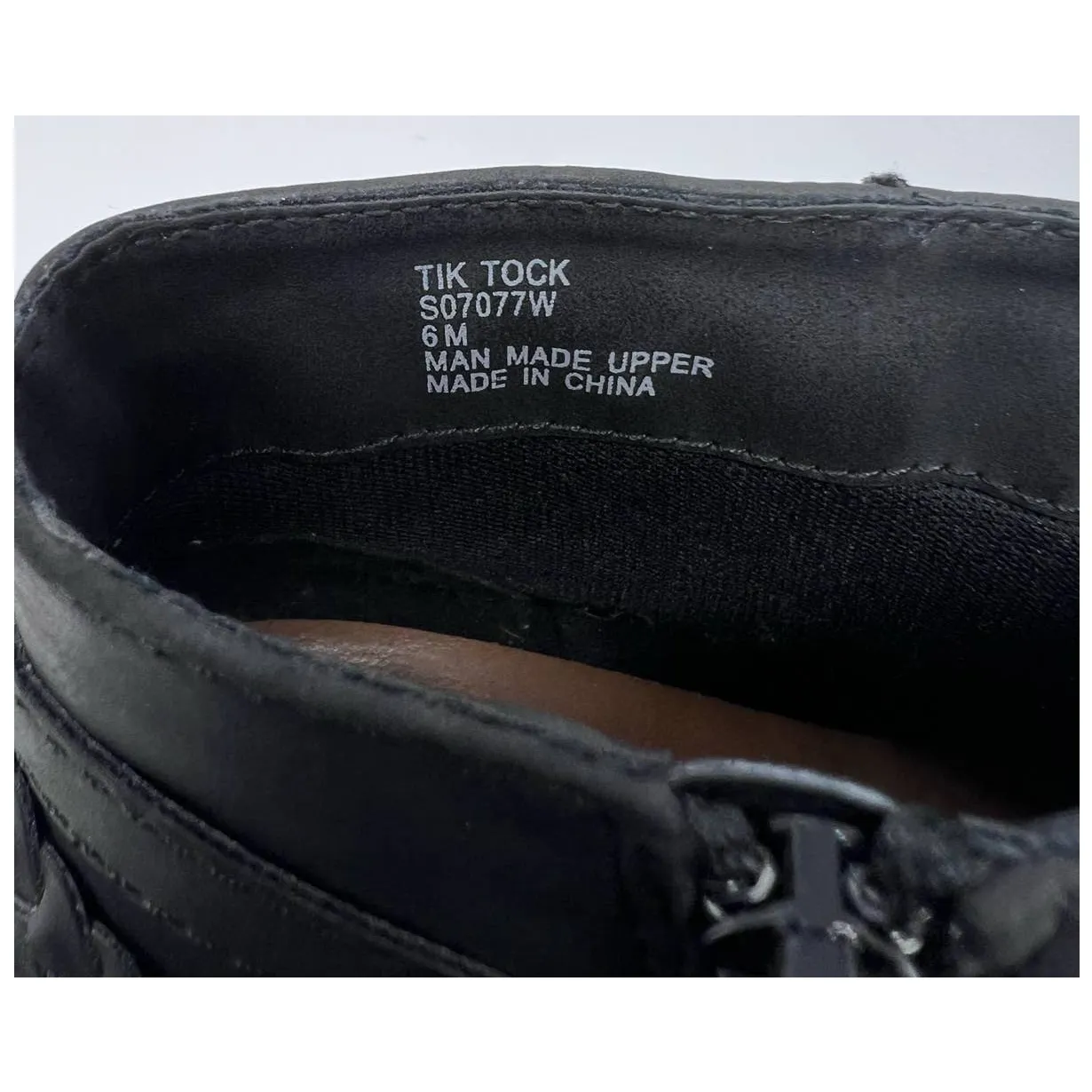 Sugar Tik Tock‎ Women's Black Braided Straps Buckle Strap Ankle Boots Size 6M - Image 6