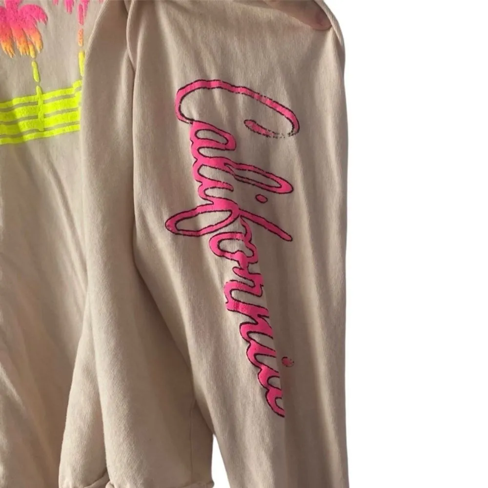 Daydreamer x Free People Shirt‎ California Palm Tree LS Womens Size Medium - Image 4