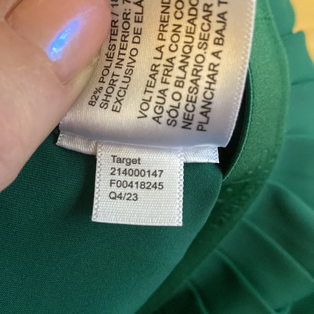 Prince x Target Womens Medium M Pickleball Tennis Skirt Skort Pleated Green - Image 9