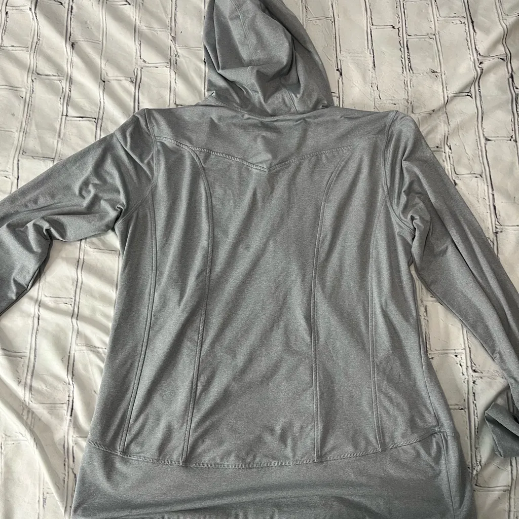 Free Country Gray Full Zip Hoodie Hooded Lightweight Jacket Women’s XL Lightwght - Image 7