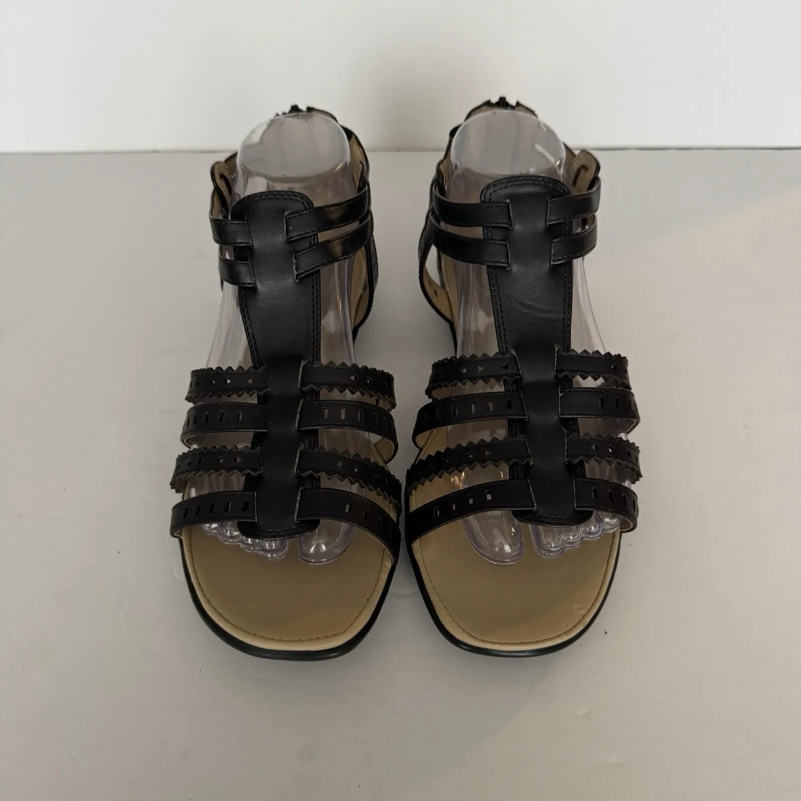 Easy Spirit‎ Sandal Women 8 W Black Karelly Strappy Casual Neutral Minimalist - Image 3