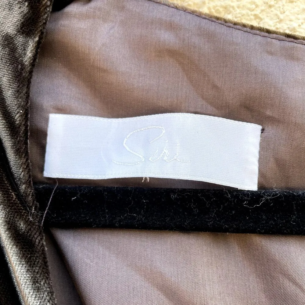 NEW Siri Brown Velvet Gown Maxi Long Sleeve Formal Medieval 6 - Image 5