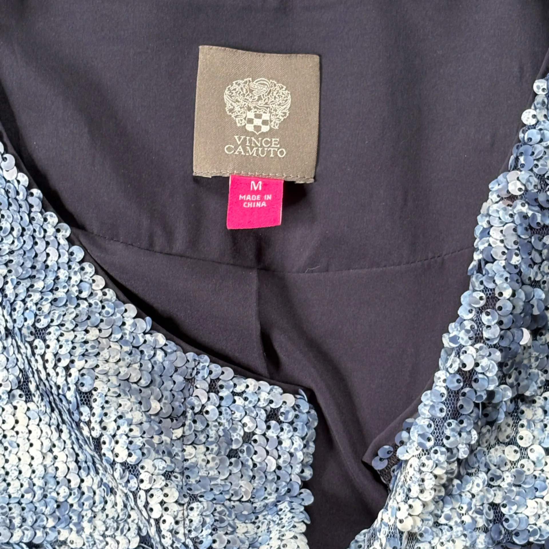 Vince Camuto‎ Blue Sequin Jacket - Image 3