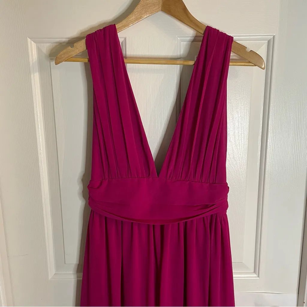 Lulus Heavenly Hues Elegant Magenta Sleeveless Maxi Dress Size Medium - Image 4
