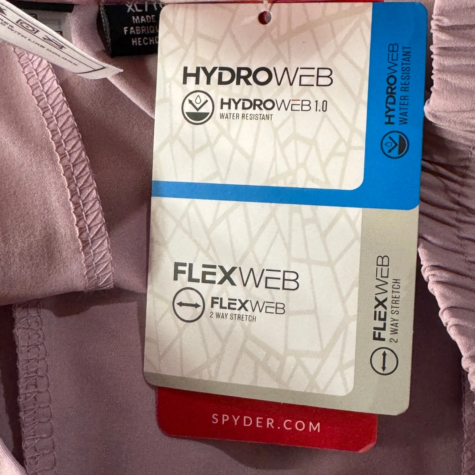 Spyder X-Large Active Shorts Pull-On Quick-Dry Zip Pocket Stretch Lightweight - Image 9