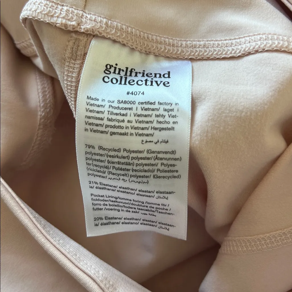 Girlfriend Collective High-Rise Leggings Pink Size Large - Image 4