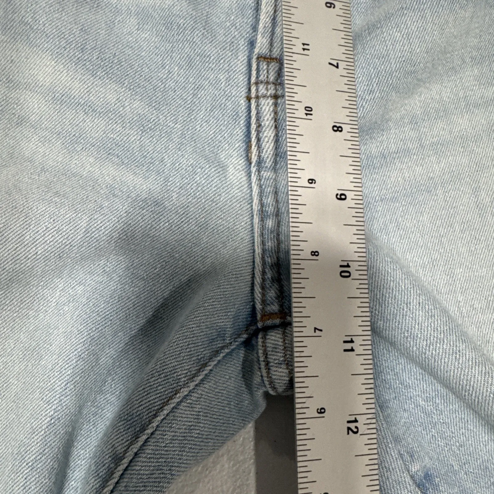 Madewell The Perfect Vintage Straight Jean Womens 26 Distressed Light Blue Denim - Image 10