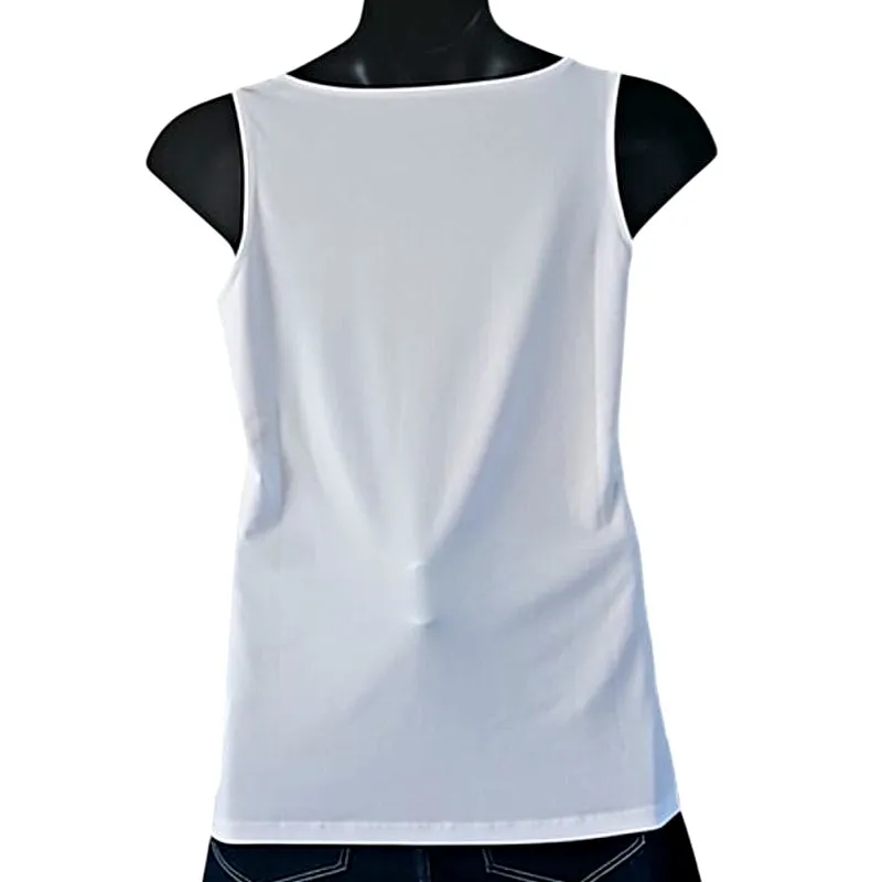 Susan Graver Modern Essentials Liquid Knit Tank Top White – Size Small – NWT - Image 6