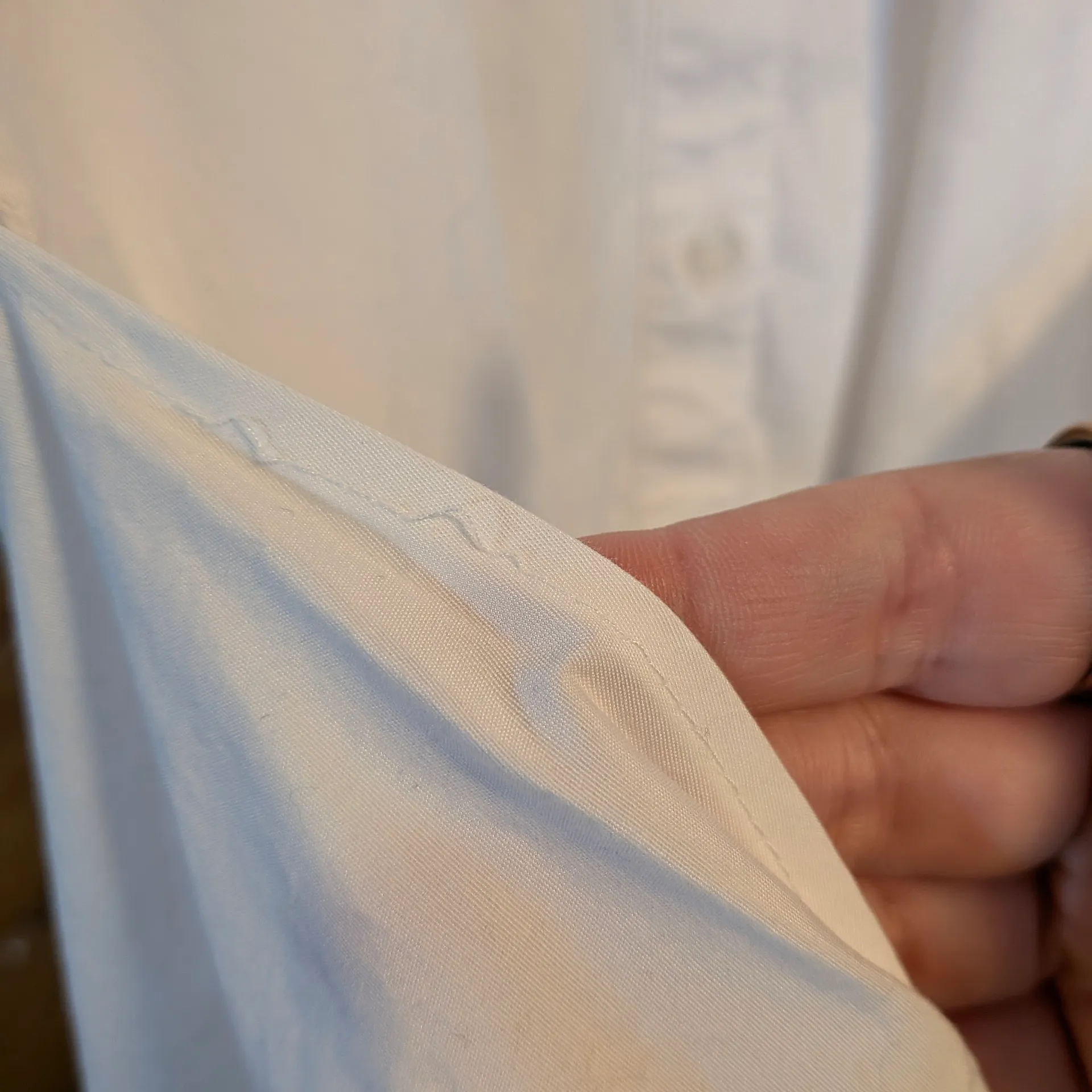 Veronica Beard Aimee mini shirtdress in white stretch cotton-blend poplin - Image 6