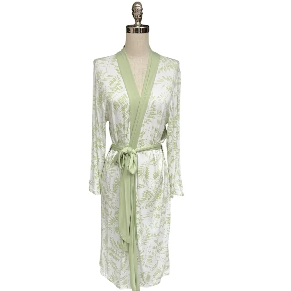 Hale Bob Robe Green Long Robe Size Medium NWT Great Christmas Gift Women - Image 12