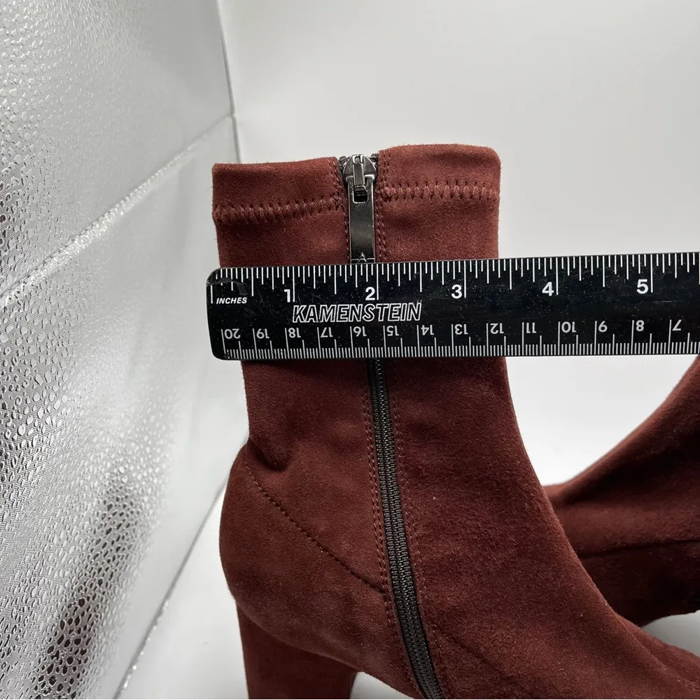 Aquatalia Brianna Boots  6M Suede Leather Bootie Heel Zip Weatherproof NWB 2404 - Image 11