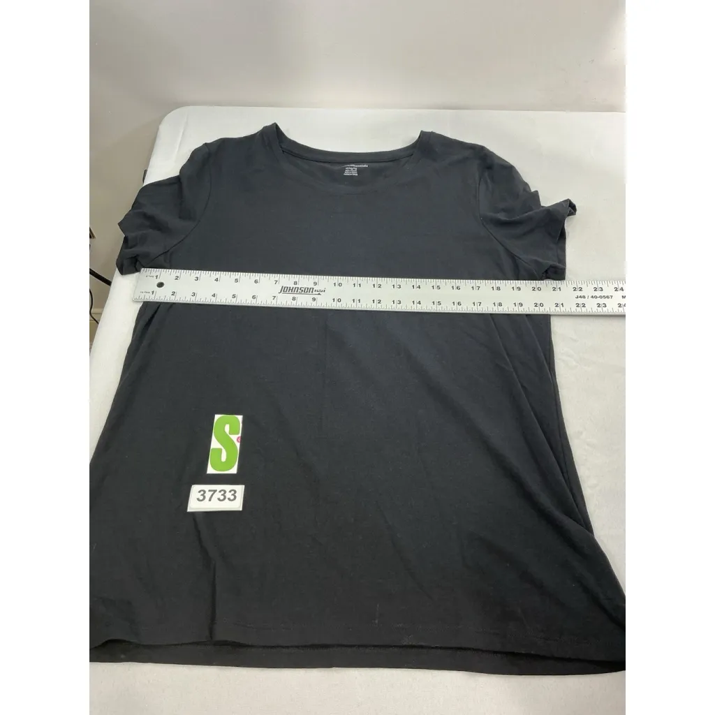 Womans Amazon Essentials XL Black Crew Neck Short Sleeve Pullover T Shirt - Image 6