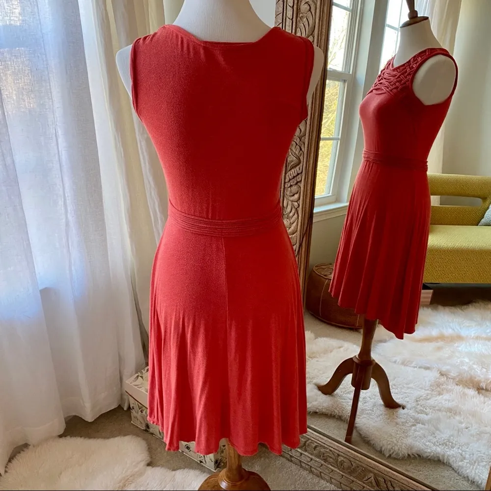 Max Studio  Orange Tank Dress - Image 4