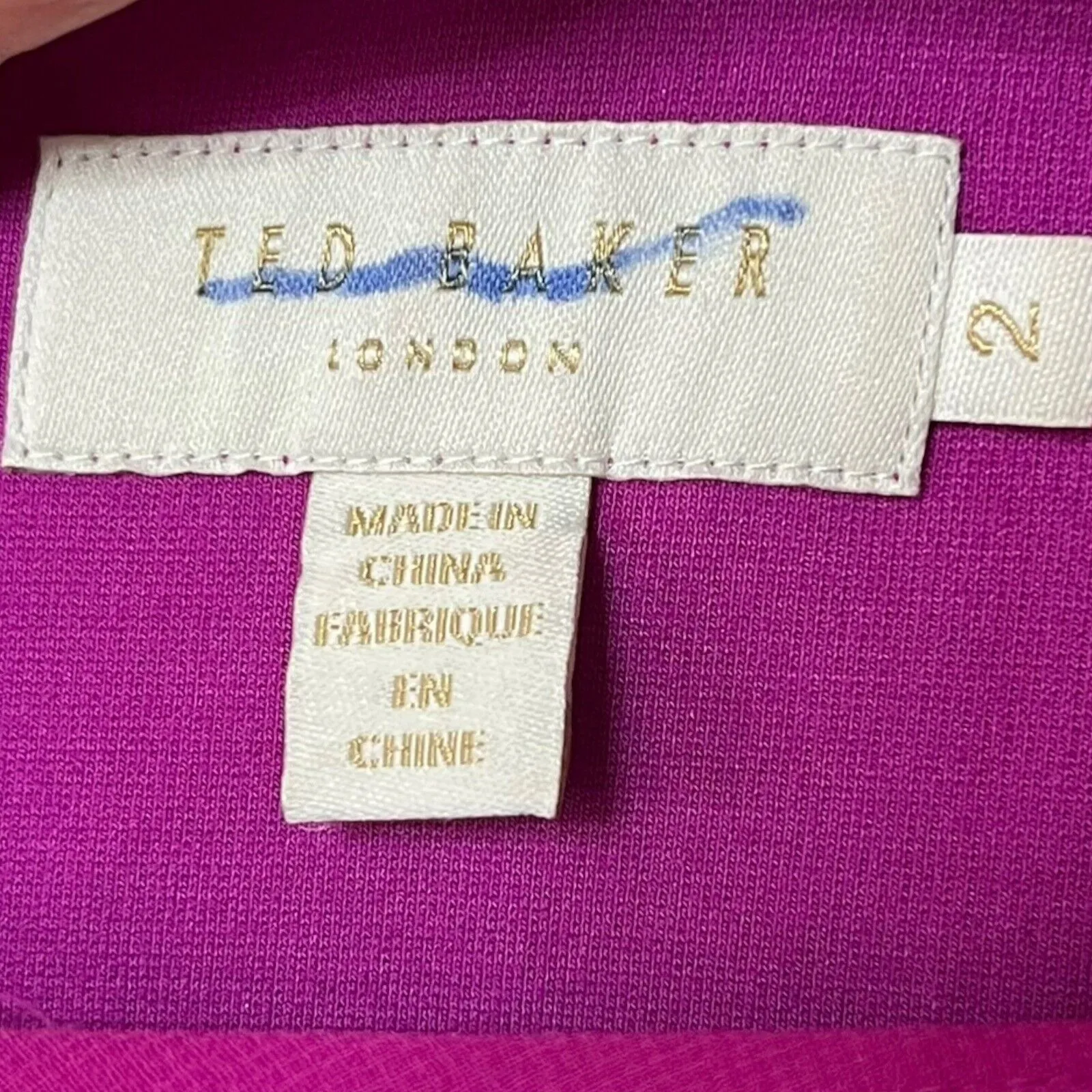 Ted Baker Locie Asymmetric Mini Dress Women’s 6 Pink Draped Overlay Sleeveless - Image 10