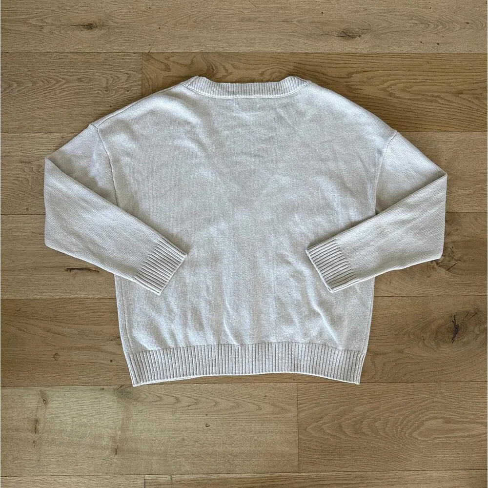 Richer Poorer - Alexa V Neck Knit Cardigan in Beige - Image 3