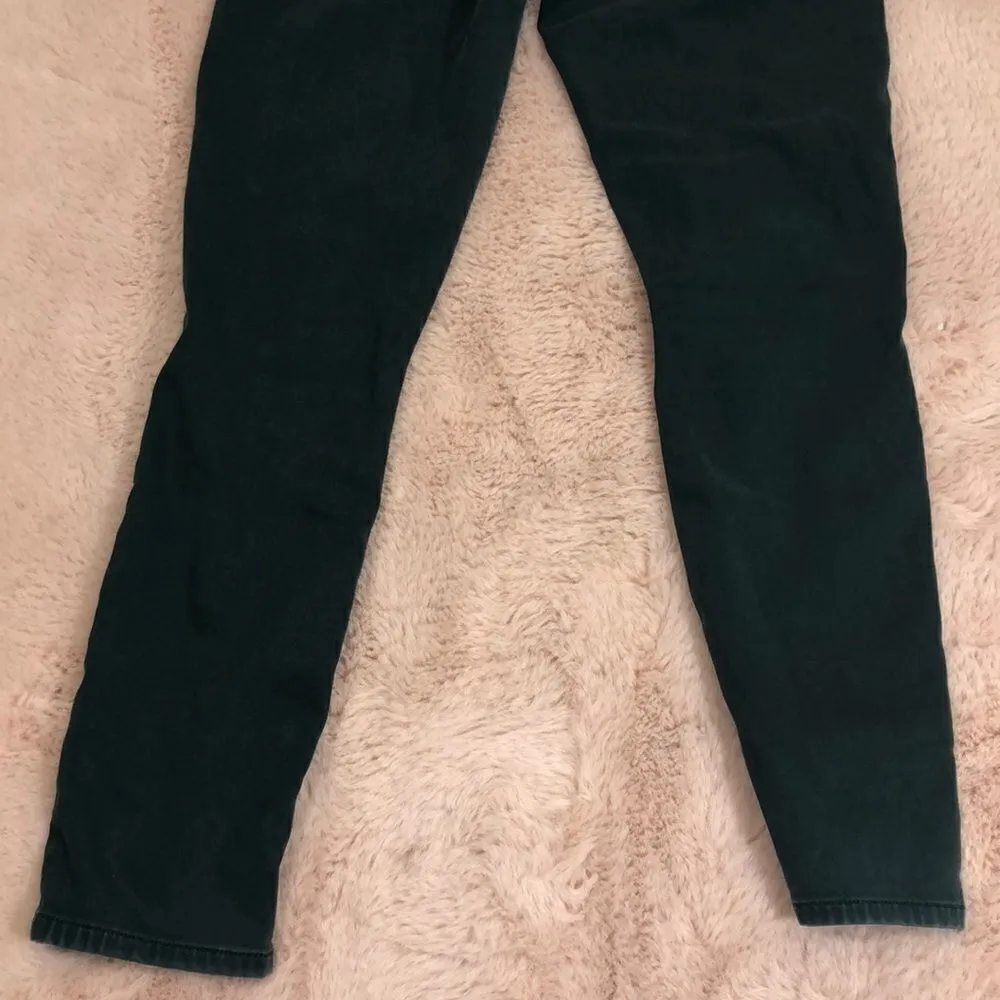 7 for all mankind forest green skinny cropped jean - Image 8