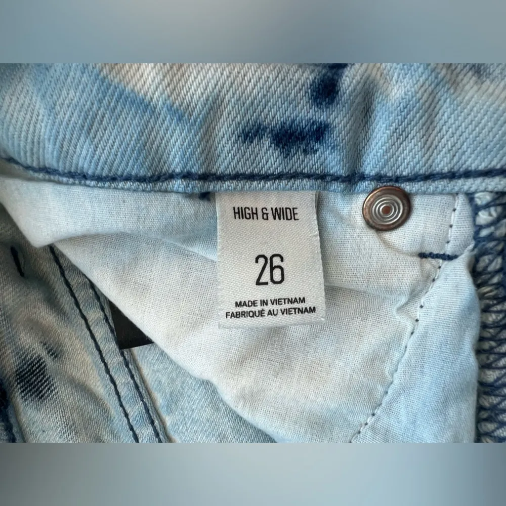 Urban Outfitters Tie Dye High Waist Wide Leg Jeans Size 26 - Image 9