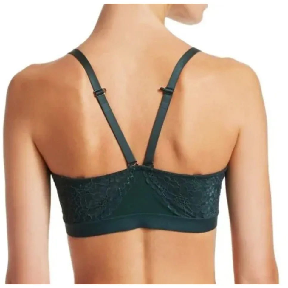 SPANX Spotlight on Lace Bralette Malachite Teal Green Size Large - Image 7