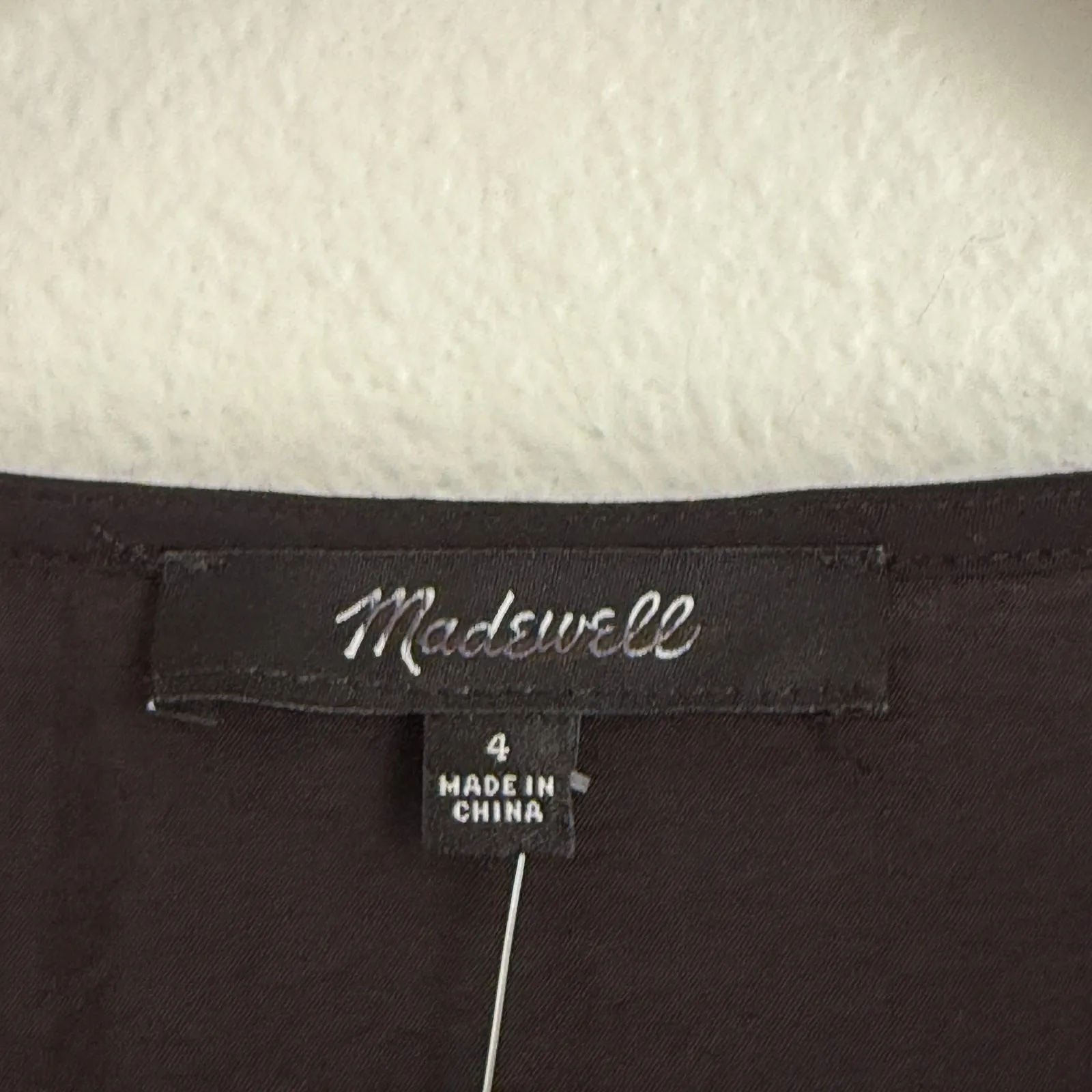 NWT Madewell Marina Slip Midi Dress in Black Sz 4 NP104 - Image 7