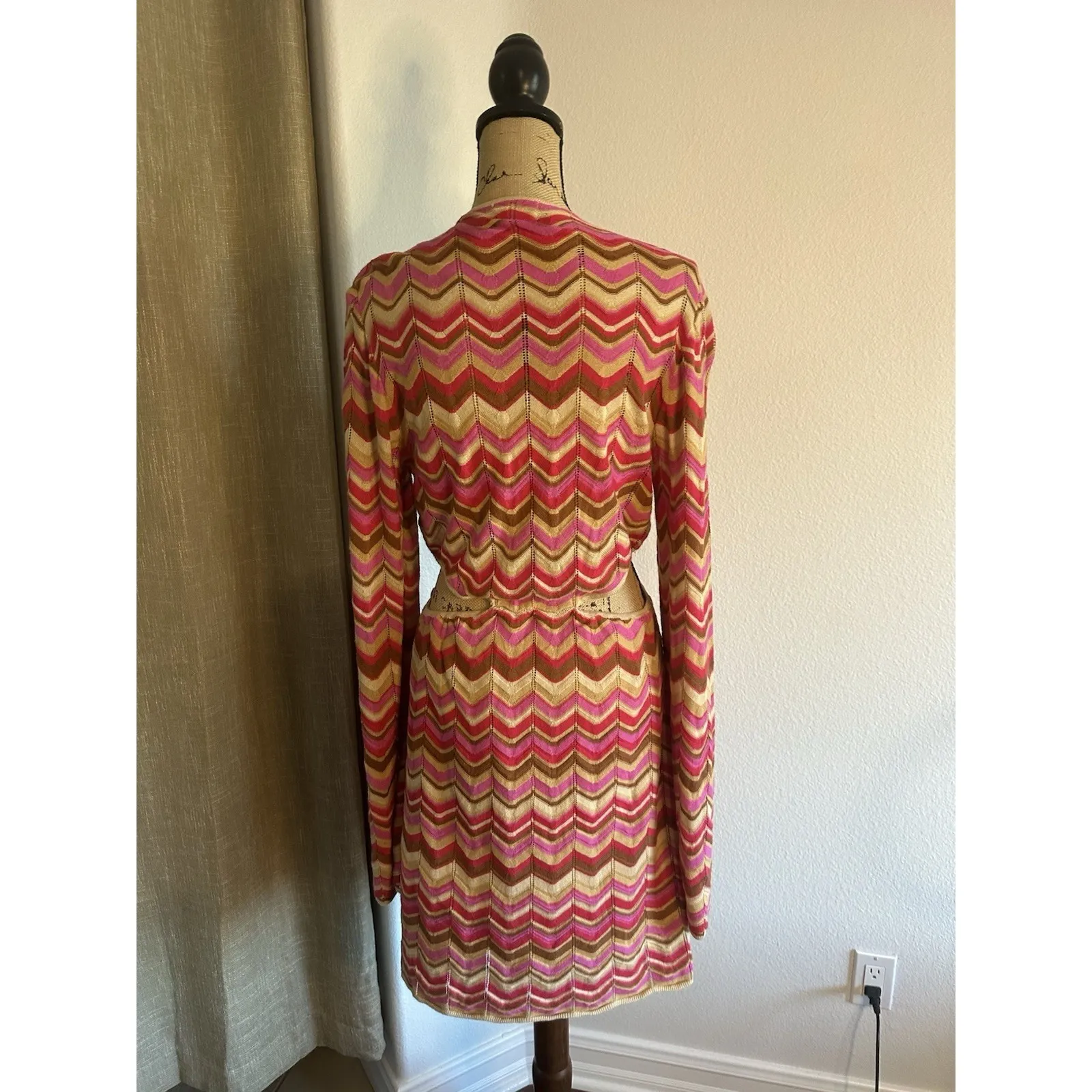 Show Me Your MuMu Go Out Carlo Cut Out Mini Dress Retro Disco size XL - Image 5