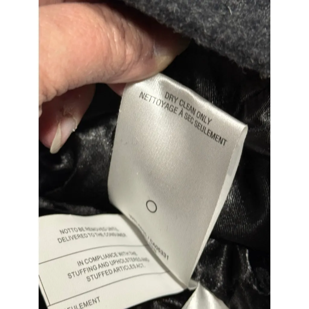 Women's Woolrich Gray Pea Coat L - Image 5