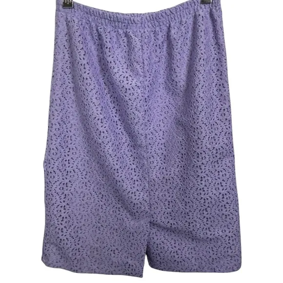 Vintage Vicki Wayne Lavender Lace Button Front Jacket Skirt Suit Set Size‎ 16 Purple - Image 9
