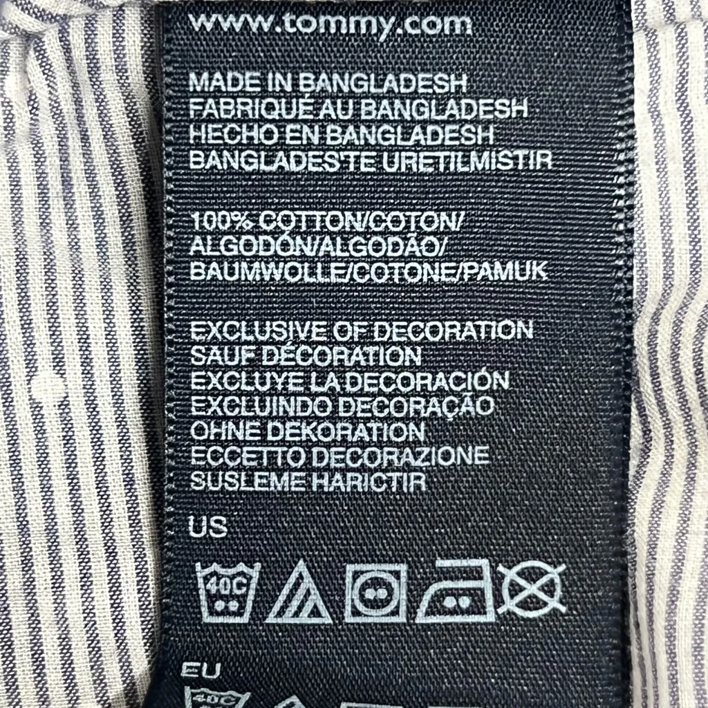 Tommy Hilfiger Blue Printed Anchor Shorts - Size 4 - GUC - Image 9