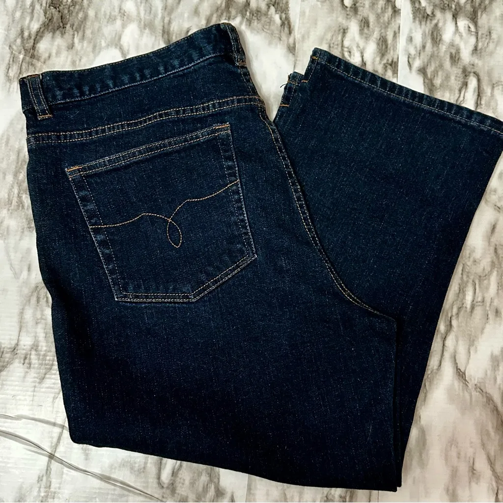 Lauren Ralph Lauren Dark Wash Denim Blue Ankle Jeans Classic Style Normcore - Image 8