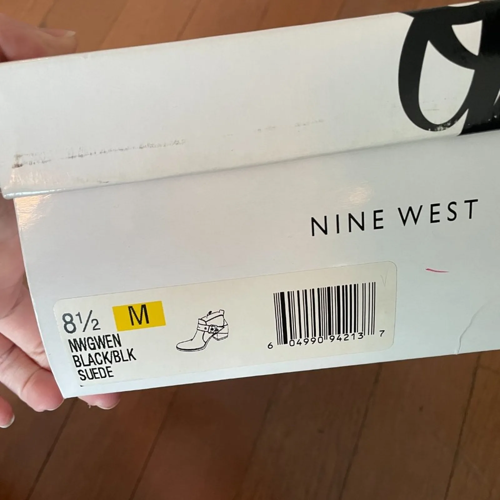 Nine West Ankle Boot Black Suede - Image 9