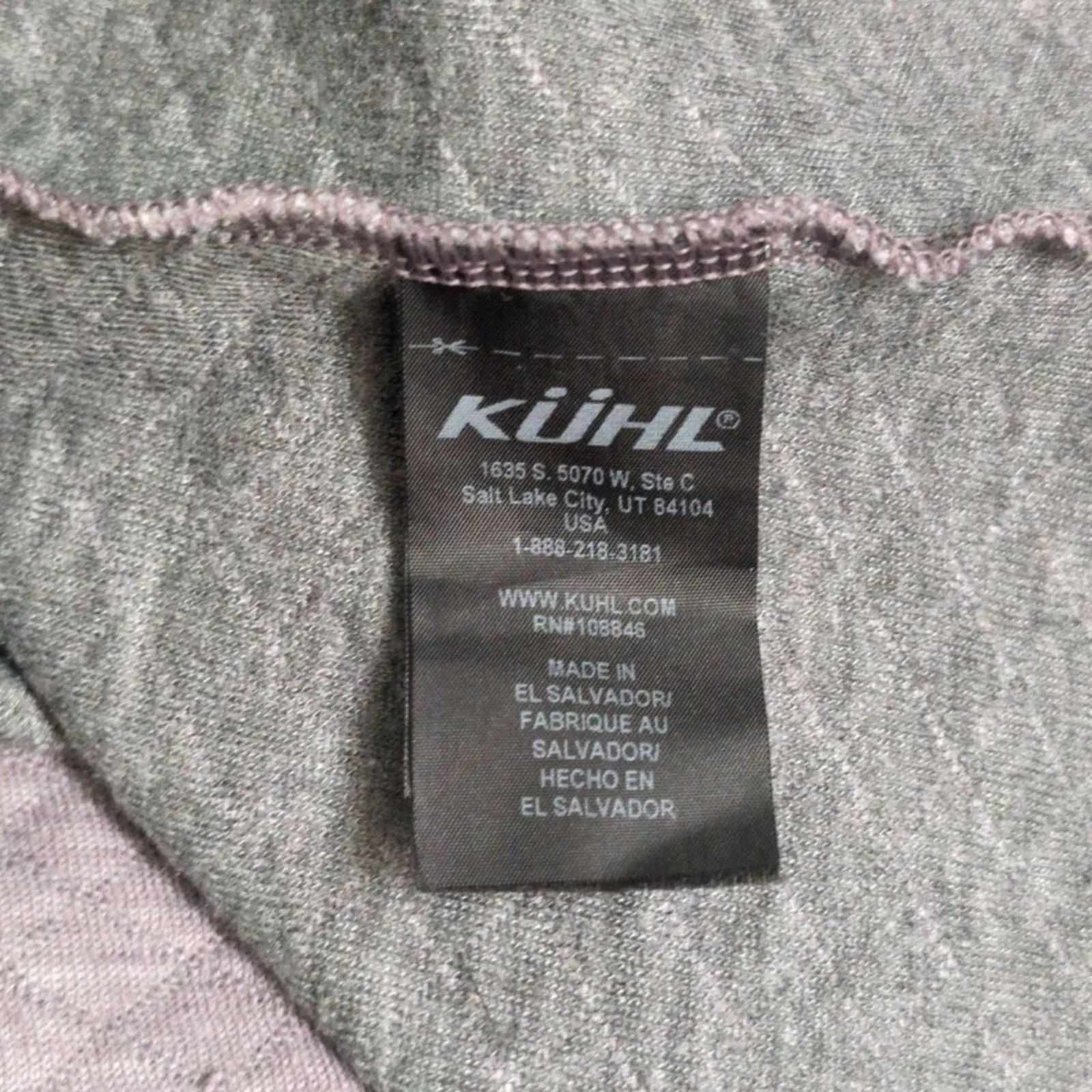 KÜHL Athena Pullover Purple Cowl Neck Quilted Texture Kangaroo Pocket M - Image 7