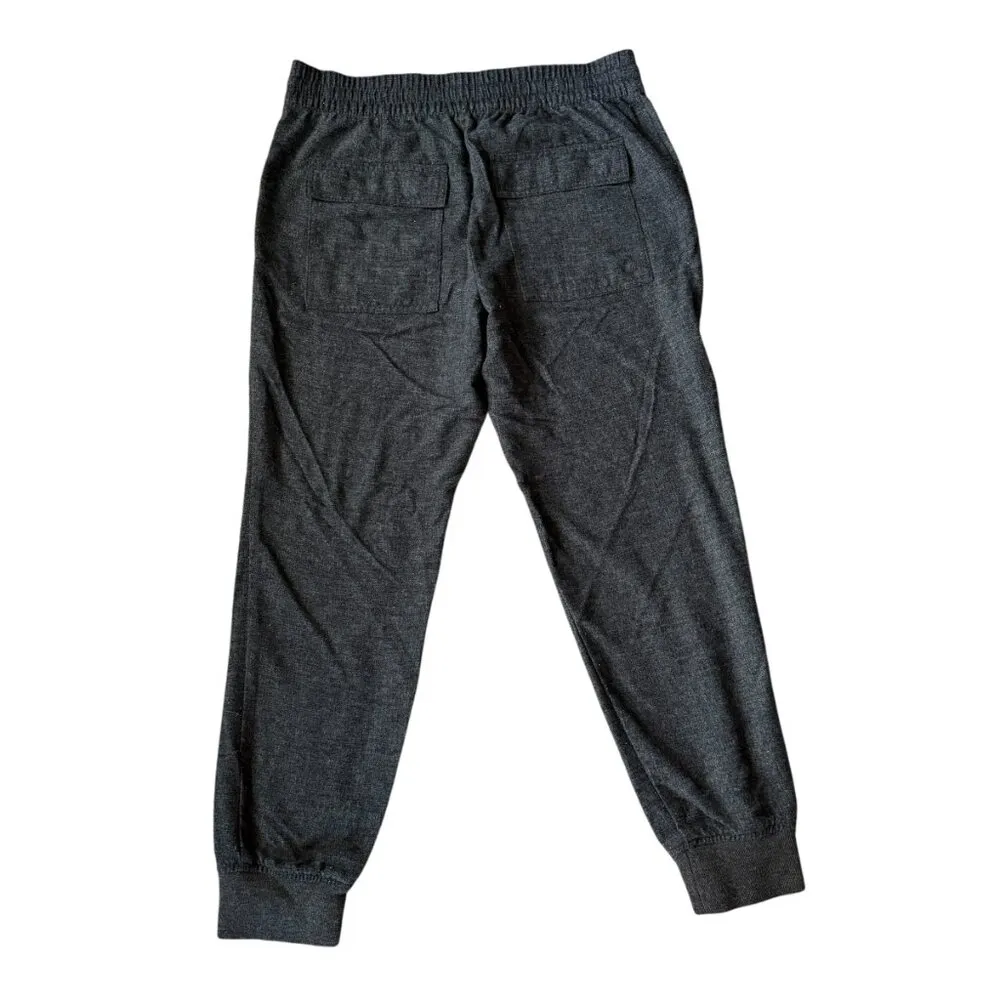 Loft gray stretchy elastic drawstring comfy casual sweat pants joggers small - Image 2