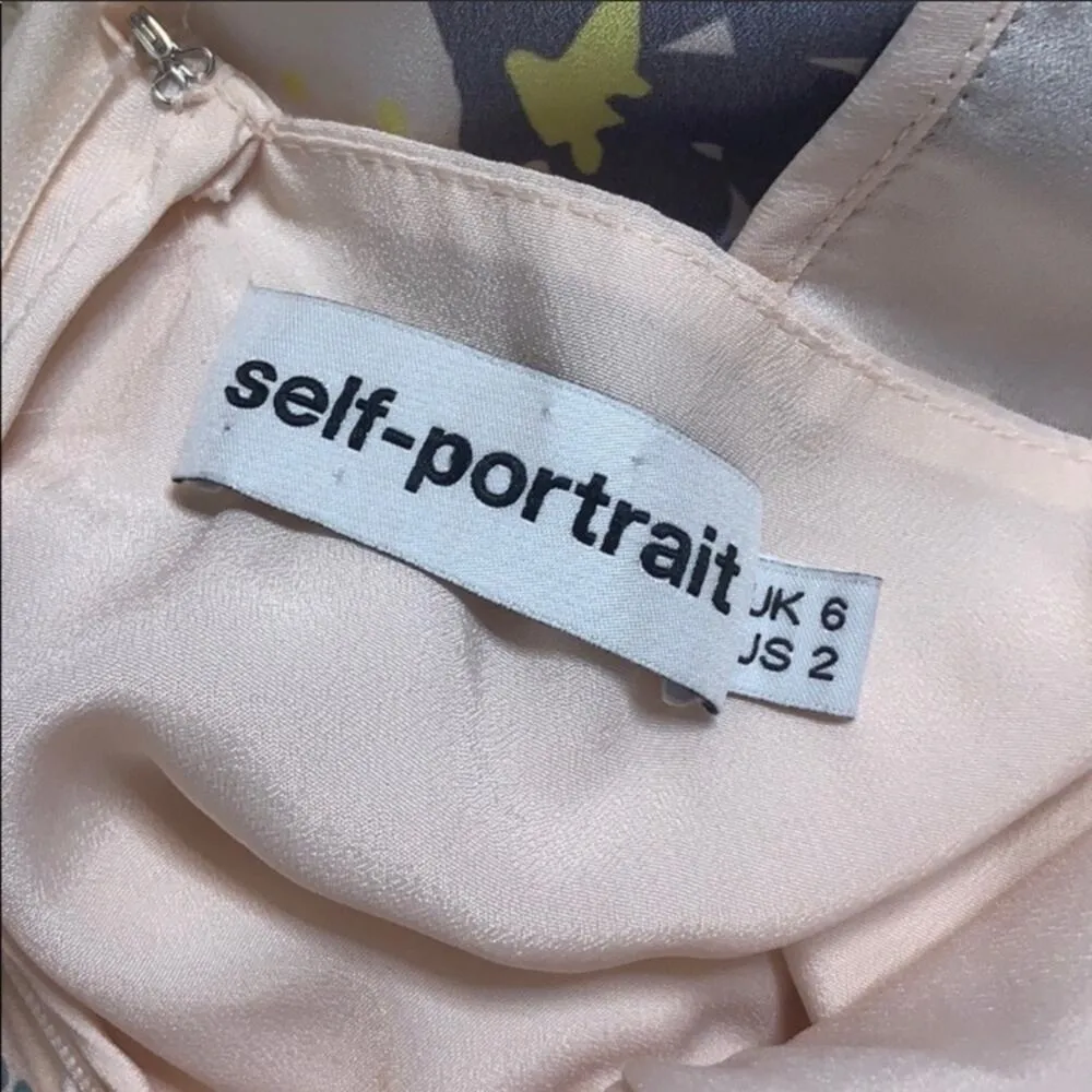 Self Portrait floral ruffle cold shoulder dress - Image 8