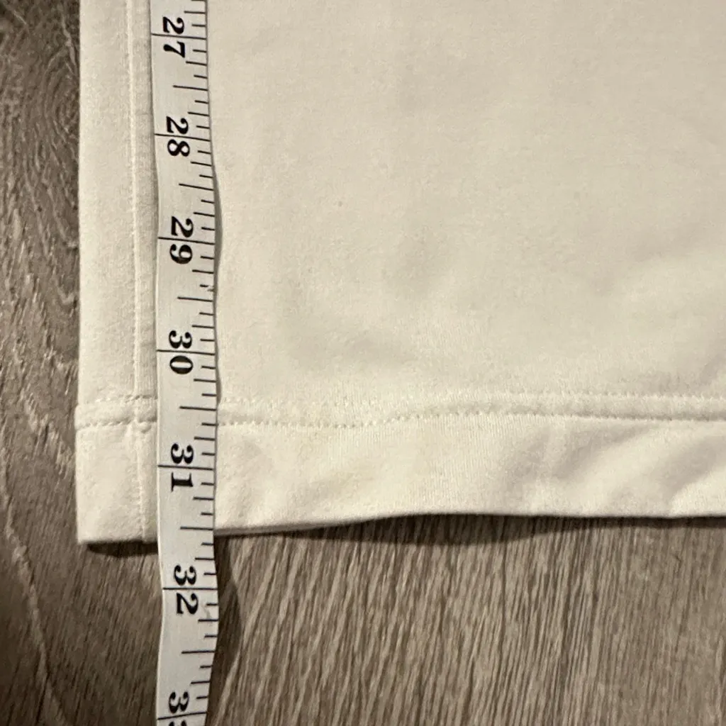 Lululemon 14 Women’s Soft Jersey Cream Straight Leg Mid Rise Casual Lounge Pants - Image 10