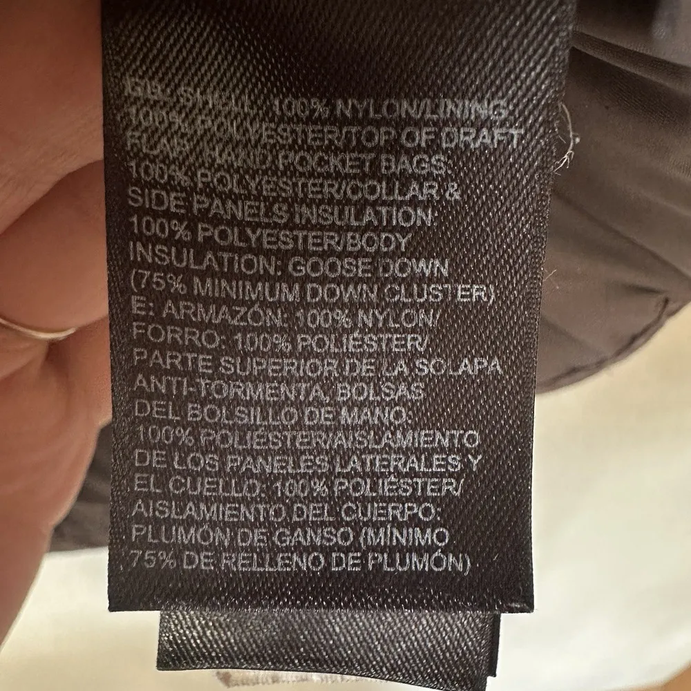 The North Face Down Full Zip Quilted Puffer Vest Jacket 550 Grey Woman's Medium - Image 7