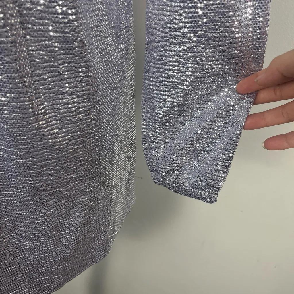 New Show me your Mumu On Tour Dress Lilac Confetti size small purple sparkly - Image 6