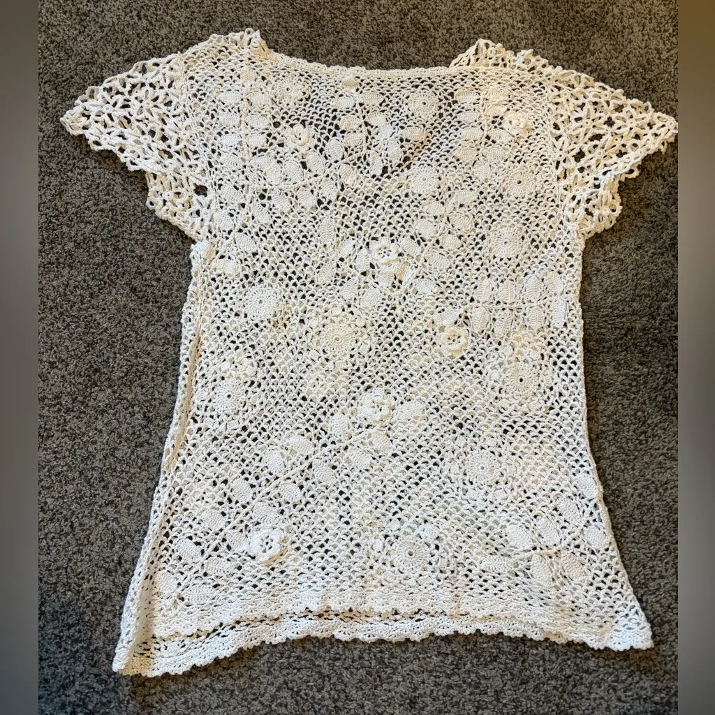 Euro Crochet Knit Top - Image 2