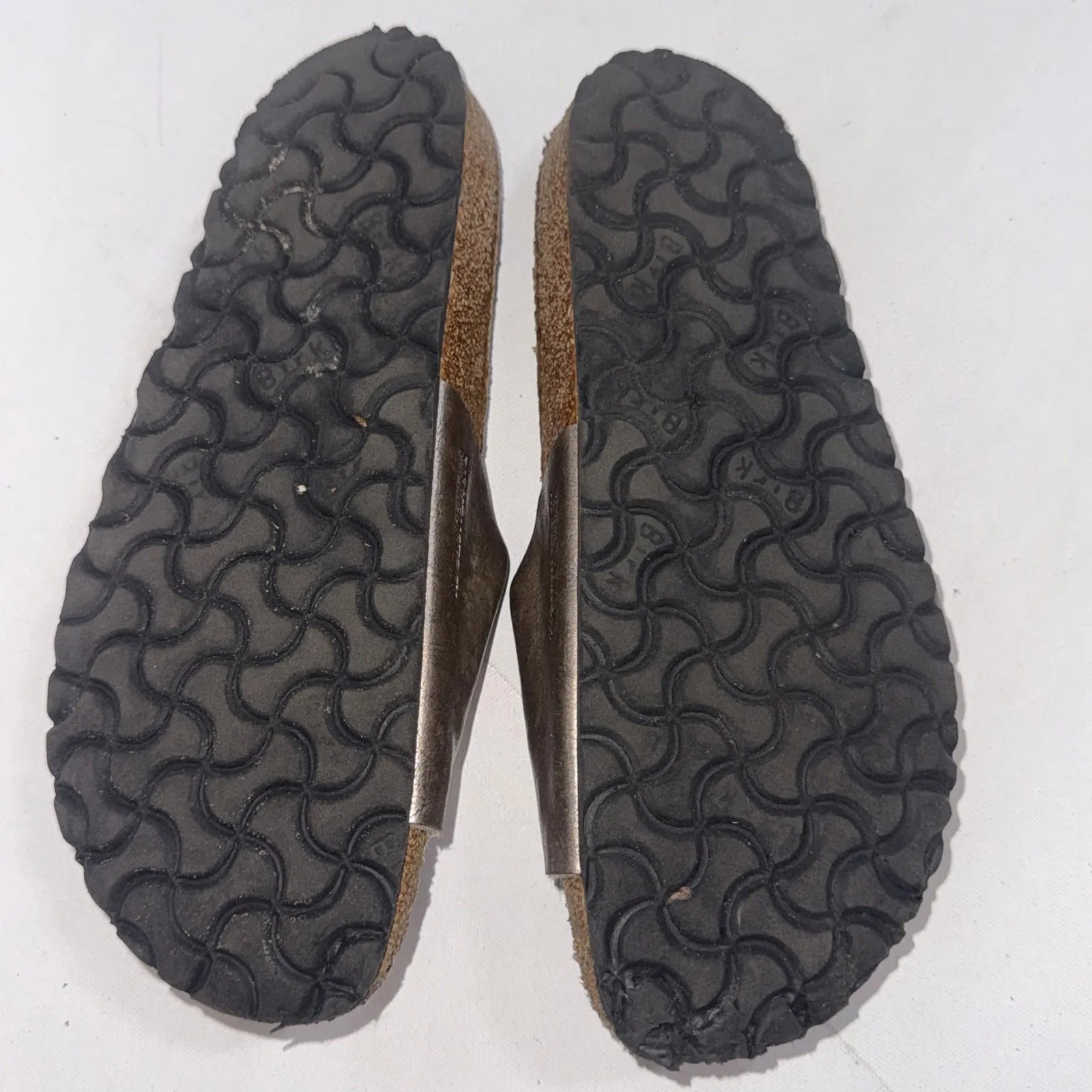 Birkenstock Luxe Catalina Cushion Gold Buckle Taupe Metallic Gorpcore Sandals 40 - Image 12